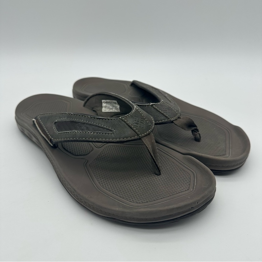 Columbia Dark Brown Men's Flip Flop Sandals